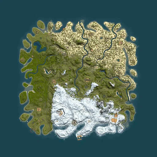 Rust map seed 348535340, 6000x6000m top-down preview