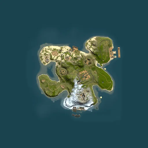Rust map seed 72664615, 2000x2000m top-down preview