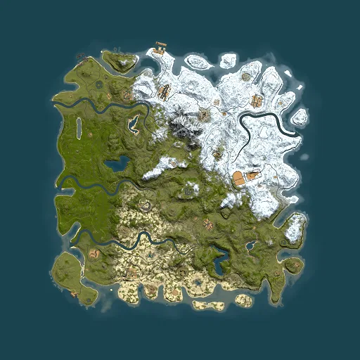 Rust map seed 1079303913, 5500x5500m top-down preview