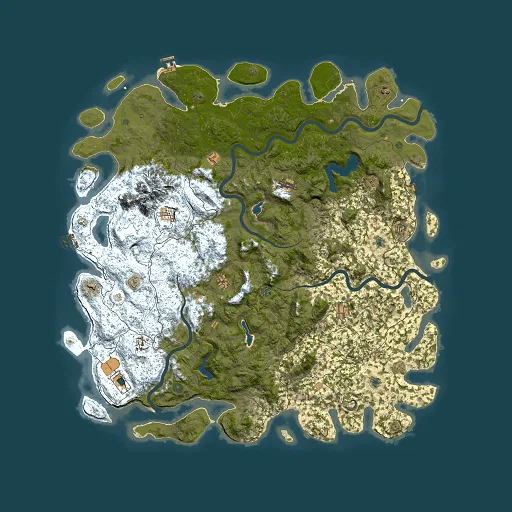 Rust map seed 741408740, 6000x6000m top-down preview