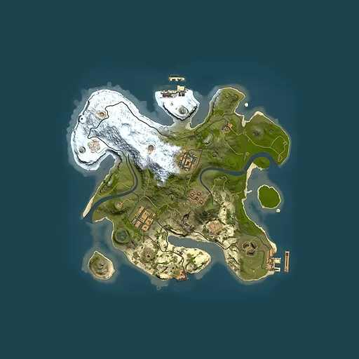 Rust map seed 196217346, 2500x2500m top-down preview