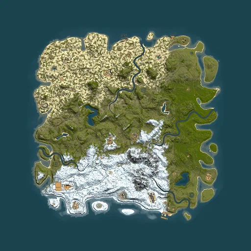 Rust map seed 541436613, 6000x6000m top-down preview