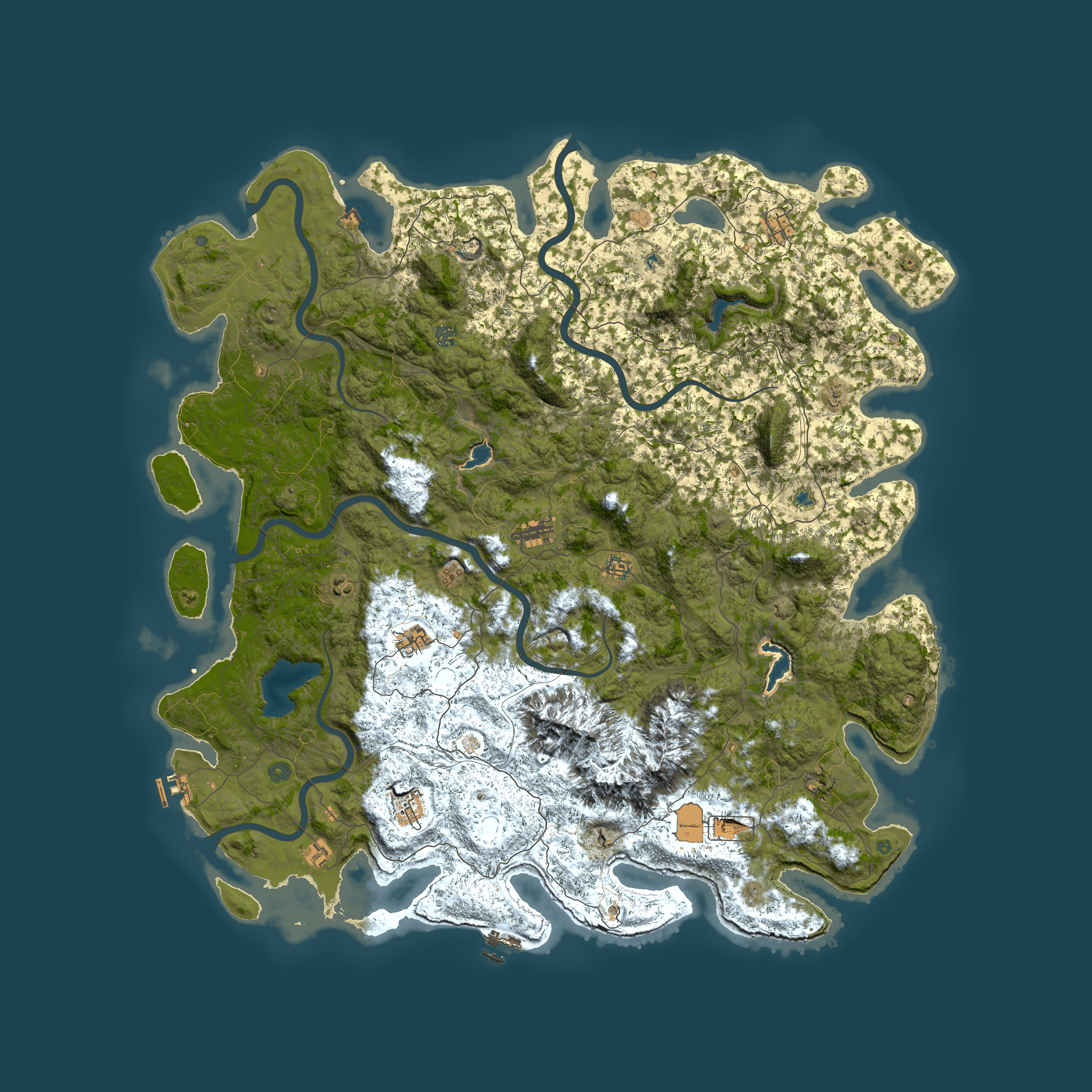 Full top-down render of Rust map seed 508072848, 6000x6000m