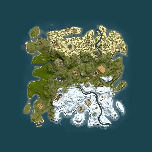 Rust map seed 349659970, 4000x4000m top-down preview