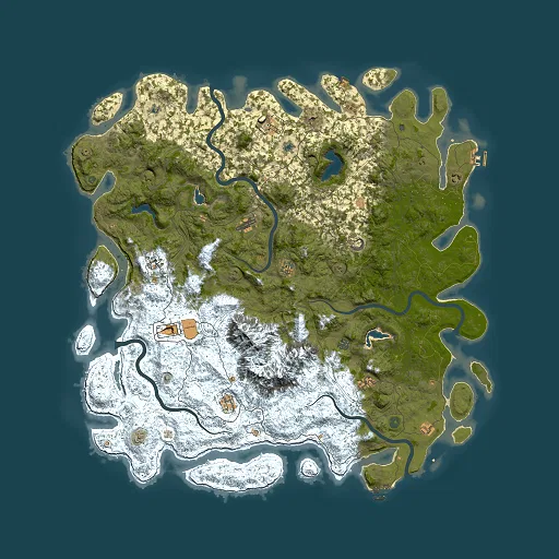Rust map seed 621898300, 6000x6000m top-down preview