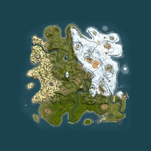 Rust map seed 1712075347, 4000x4000m top-down preview