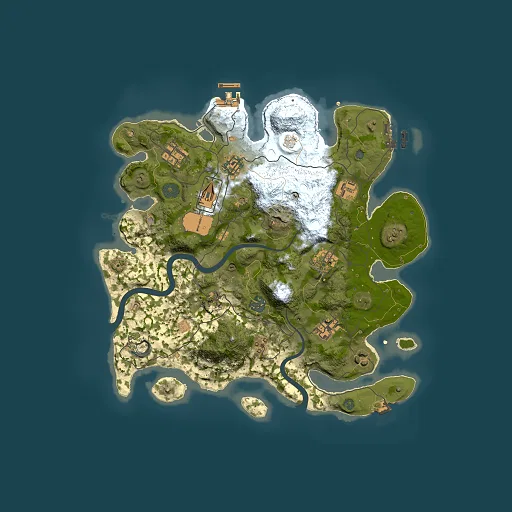 Rust map seed 287844946, 3500x3500m top-down preview