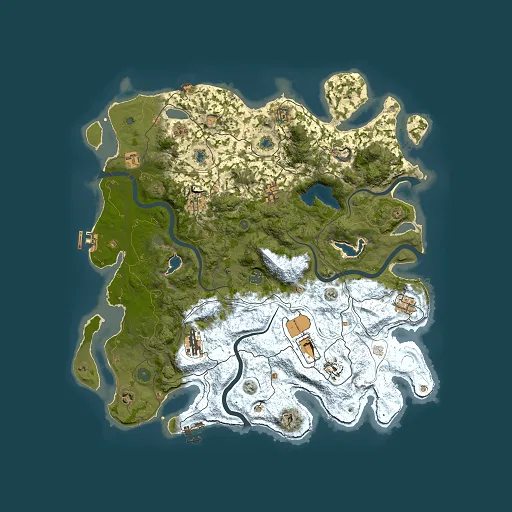 Rust map seed 2120713286, 4500x4500m top-down preview