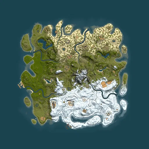 Rust map seed 1906282242, 5000x5000m top-down preview