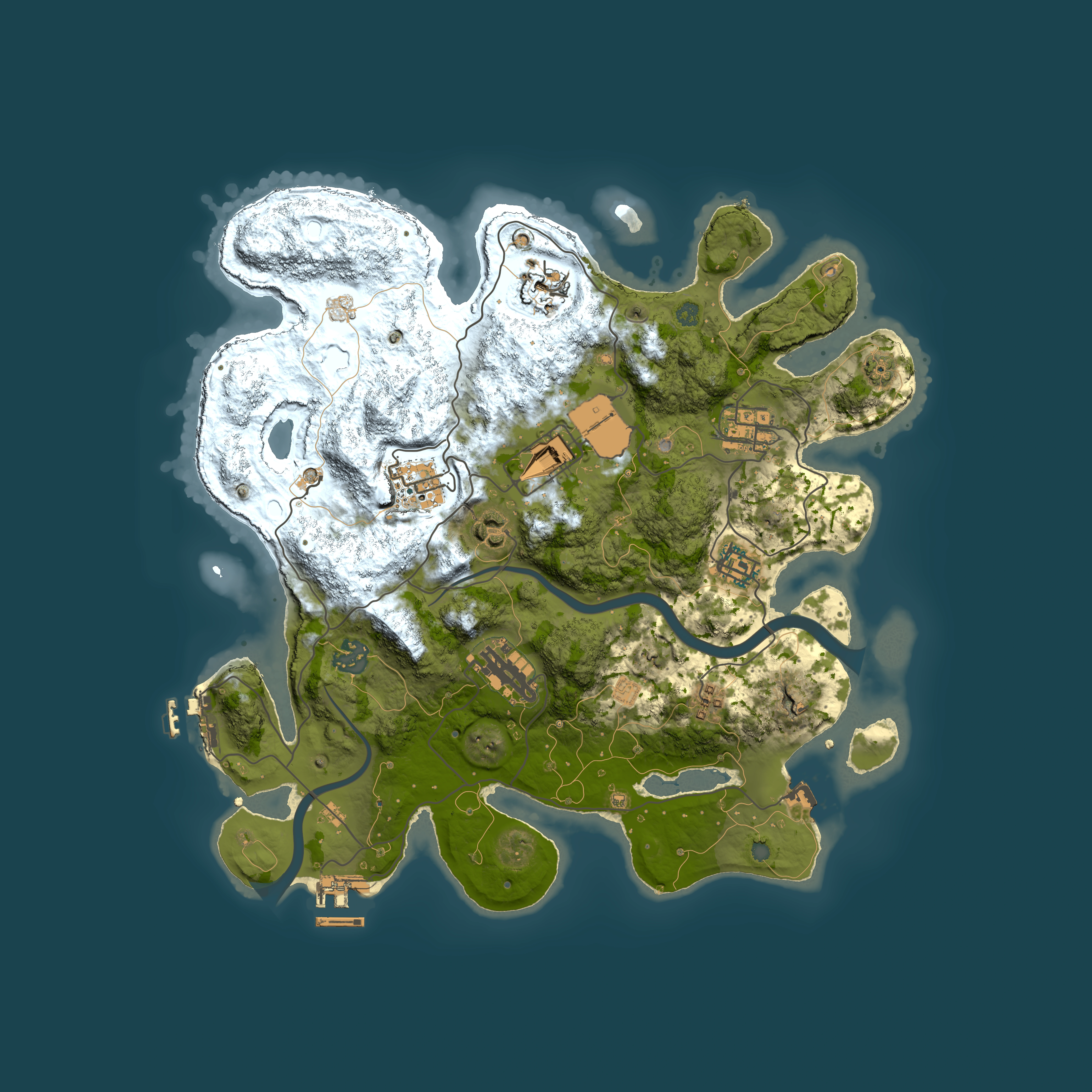 Full top-down render of Rust map seed 2018796277, 3500x3500m