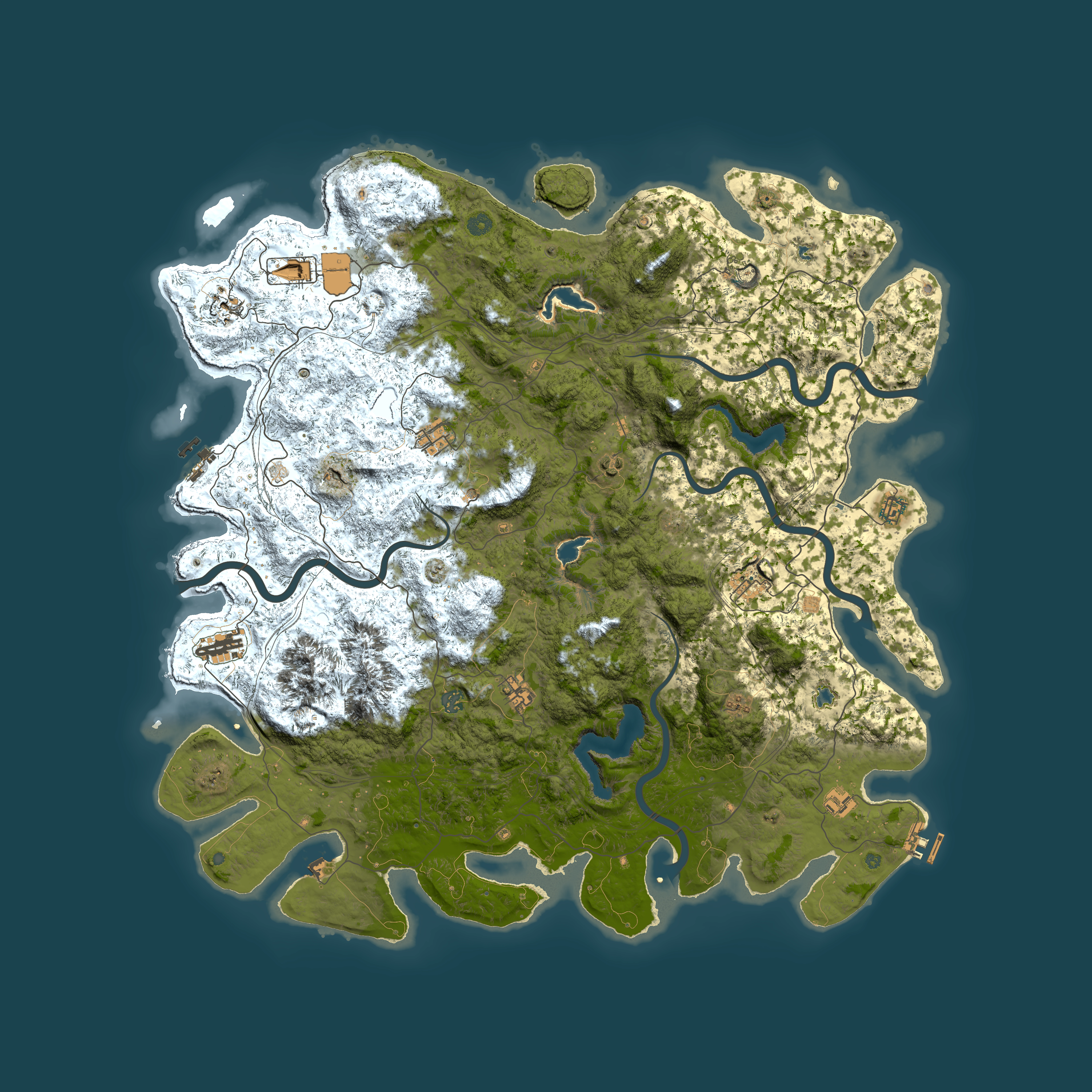 Full top-down render of Rust map seed 982574088, 5500x5500m