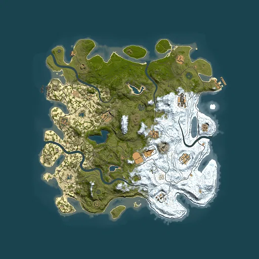 Rust map seed 1155133544, 4500x4500m top-down preview