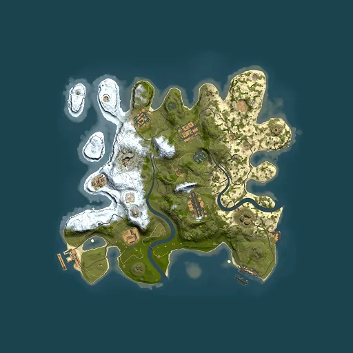 Rust map seed 871183170, 3000x3000m top-down preview