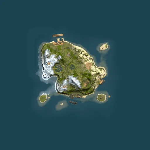 Rust map seed 2058905945, 2000x2000m top-down preview