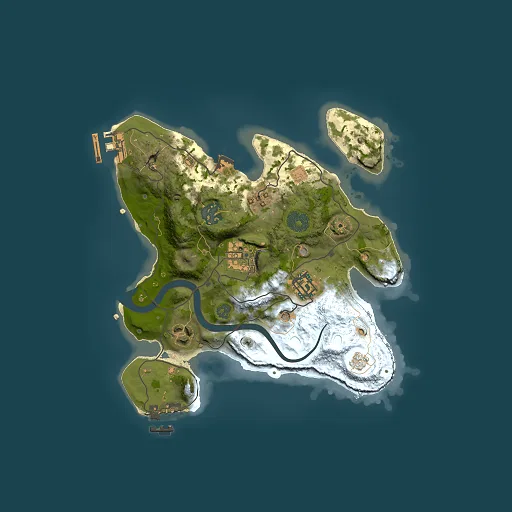Rust map seed 2145826404, 2500x2500m top-down preview