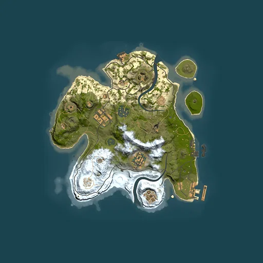 Rust map seed 1036031687, 2500x2500m top-down preview