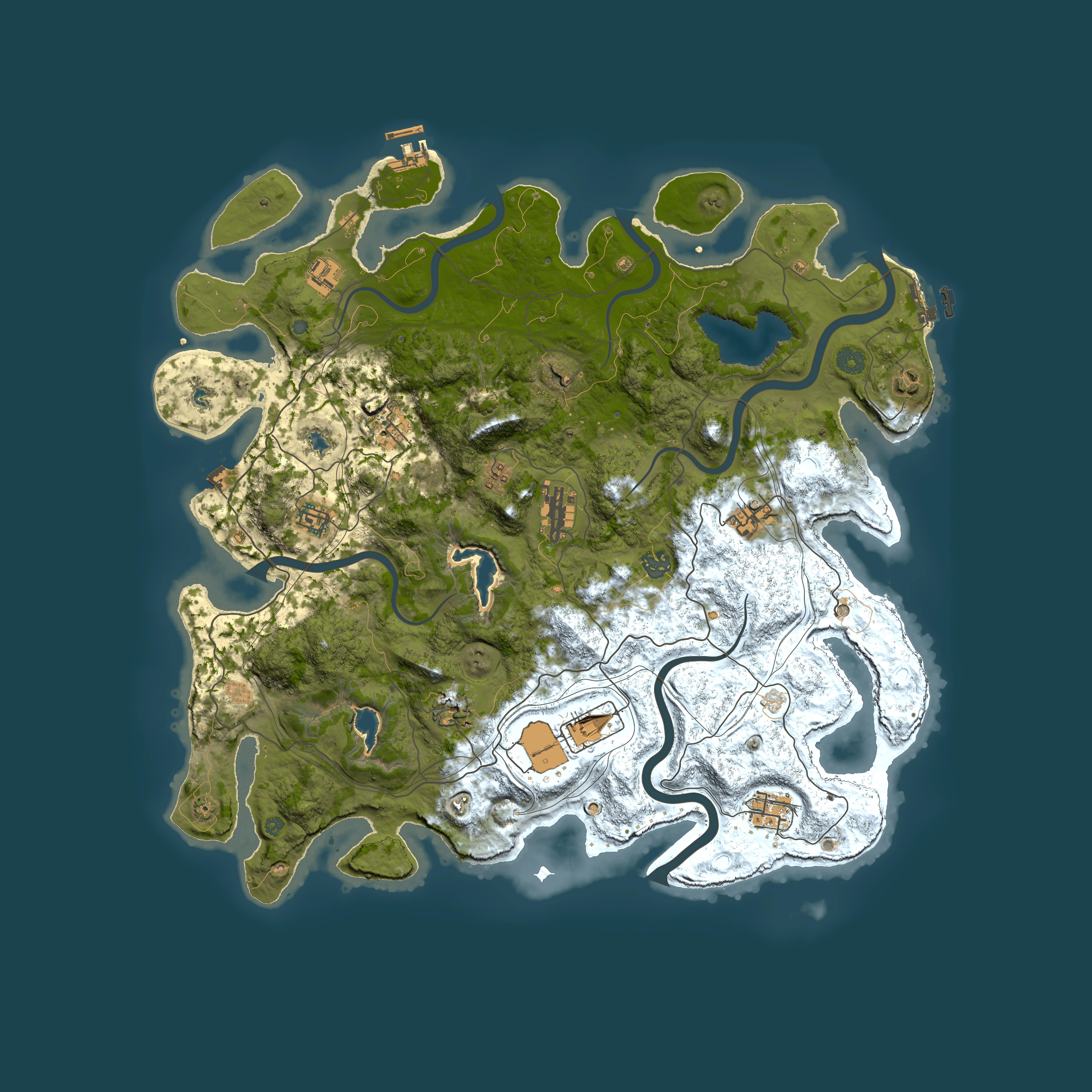 Full top-down render of Rust map seed 1517451113, 4500x4500m