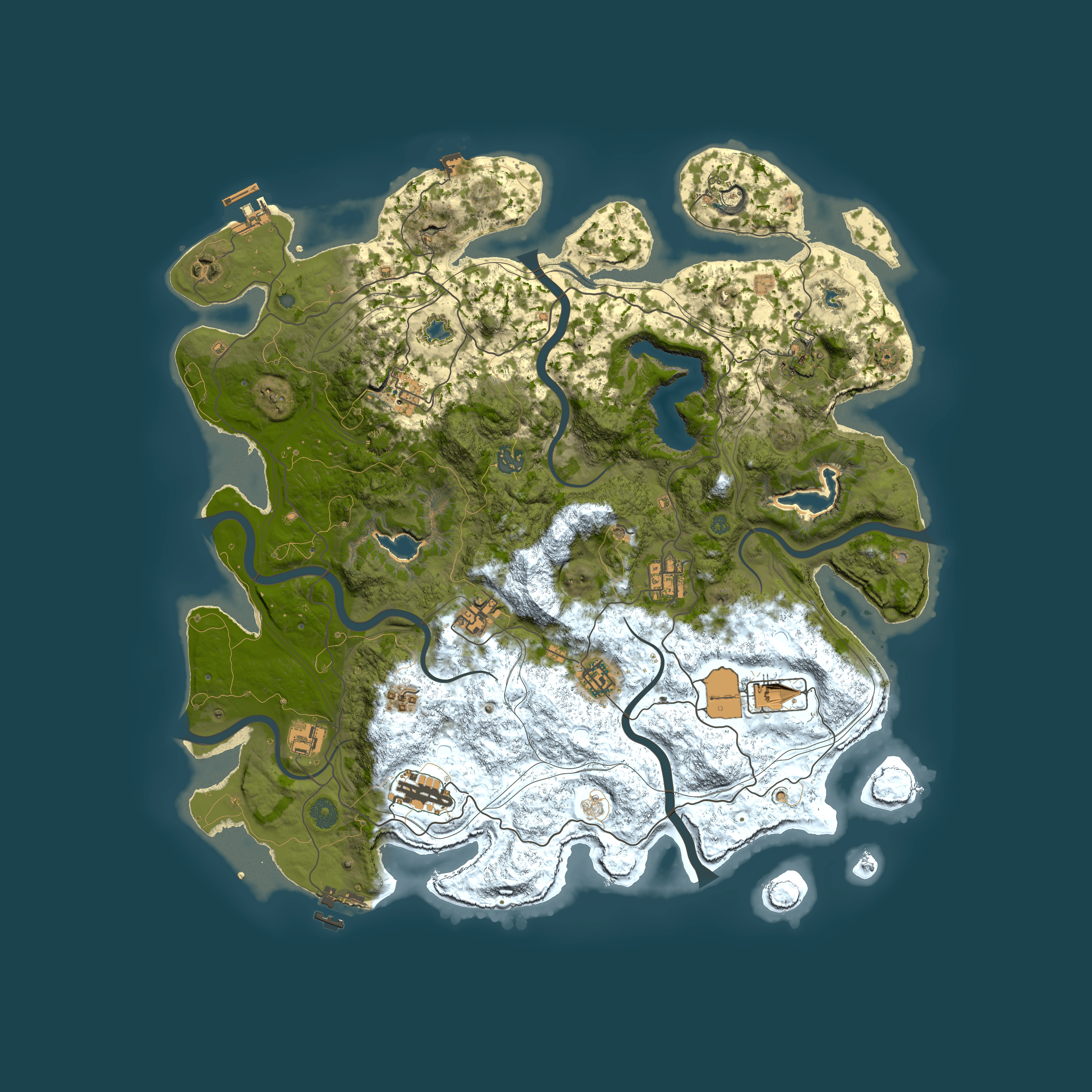 Full top-down render of Rust map seed 270776418, 4500x4500m