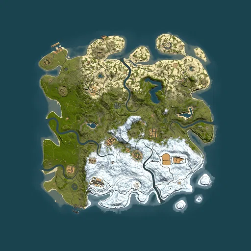 Rust map seed 270776418, 4500x4500m top-down preview
