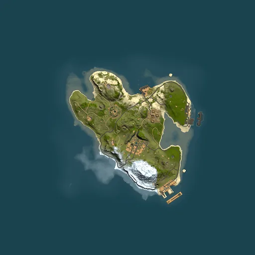 Rust map seed 172872491, 2000x2000m top-down preview