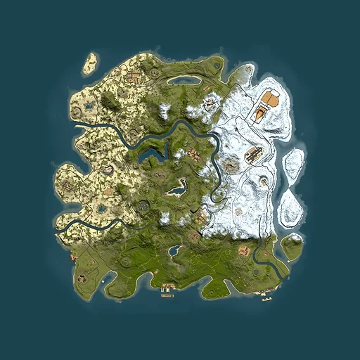 Rust map seed 1843411387, 4500x4500m top-down preview