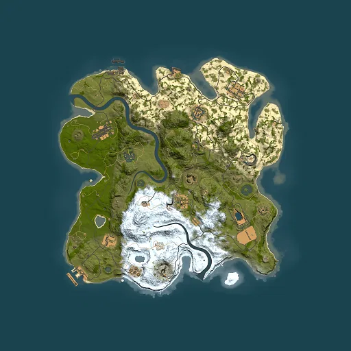 Rust map seed 1325220284, 3500x3500m top-down preview