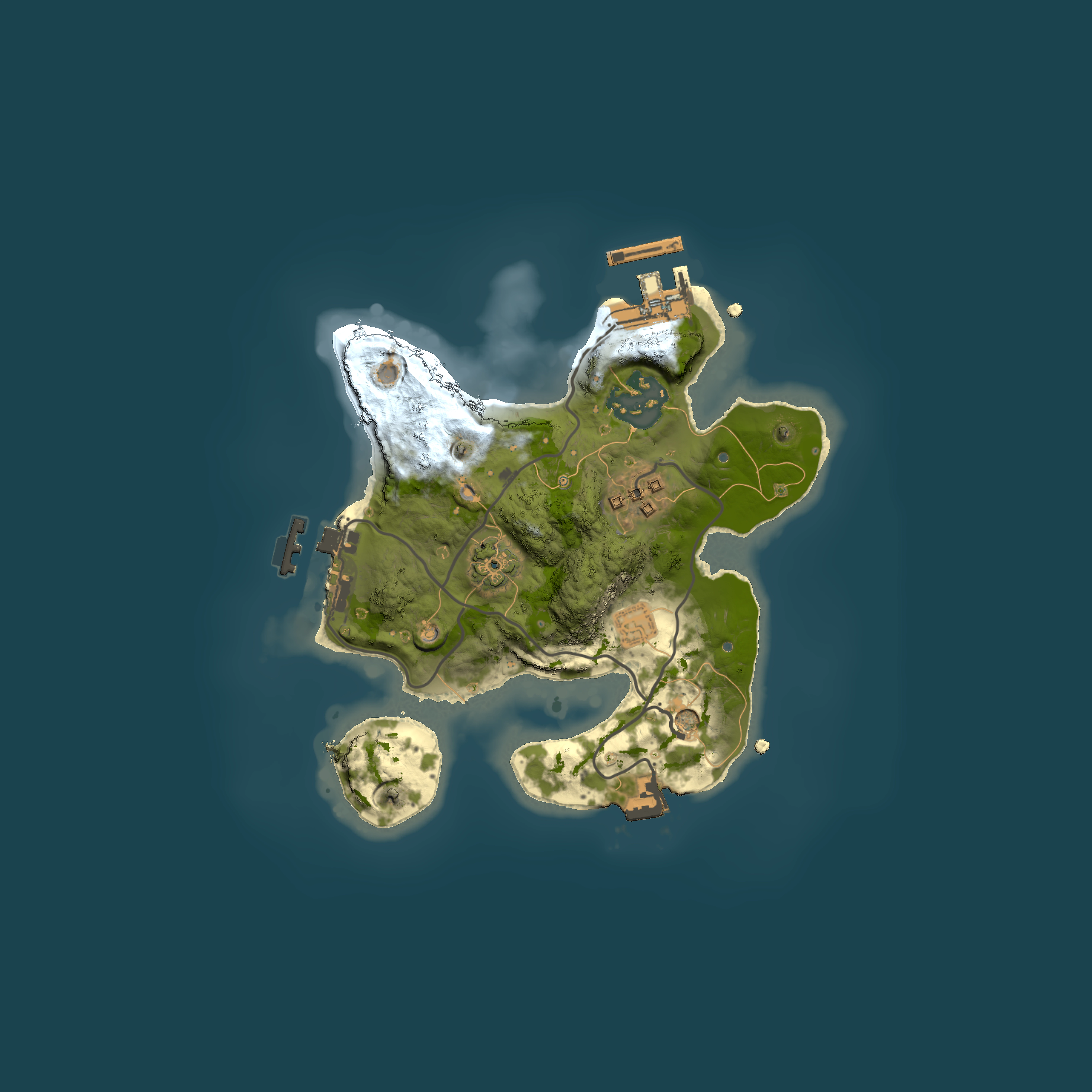 Full top-down render of Rust map seed 1723792938, 2000x2000m