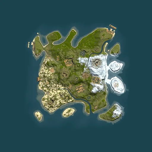 Rust map seed 1176711958, 3000x3000m top-down preview