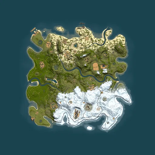 Rust map seed 202610496, 4000x4000m top-down preview