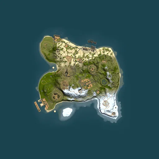 Rust map seed 1586119240, 2000x2000m top-down preview