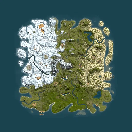 Rust map seed 1570958849, 5500x5500m top-down preview