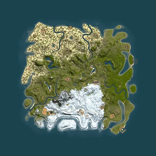 Rust map seed 1212270787, 5000x5000m top-down preview