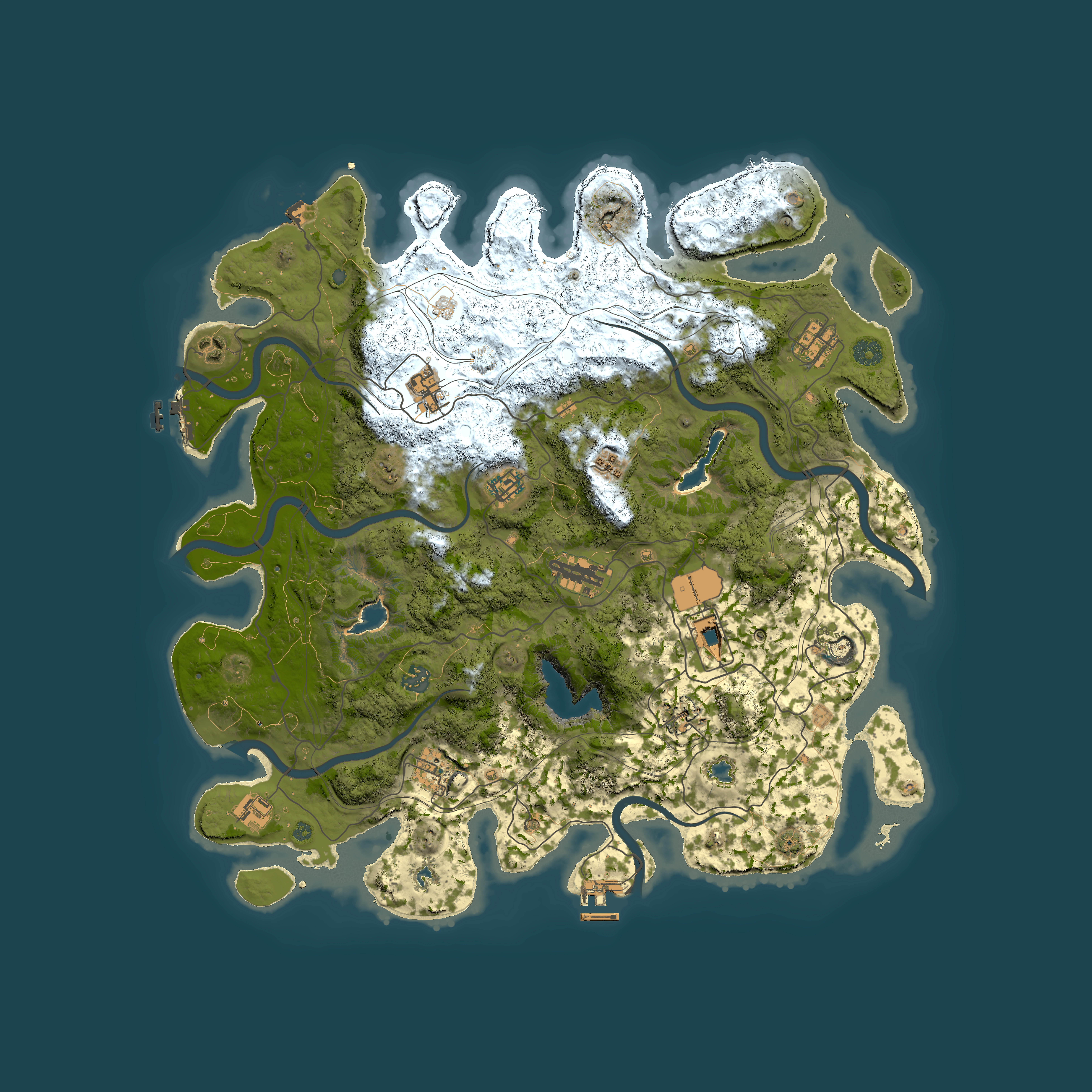 Full top-down render of Rust map seed 1038469872, 4500x4500m