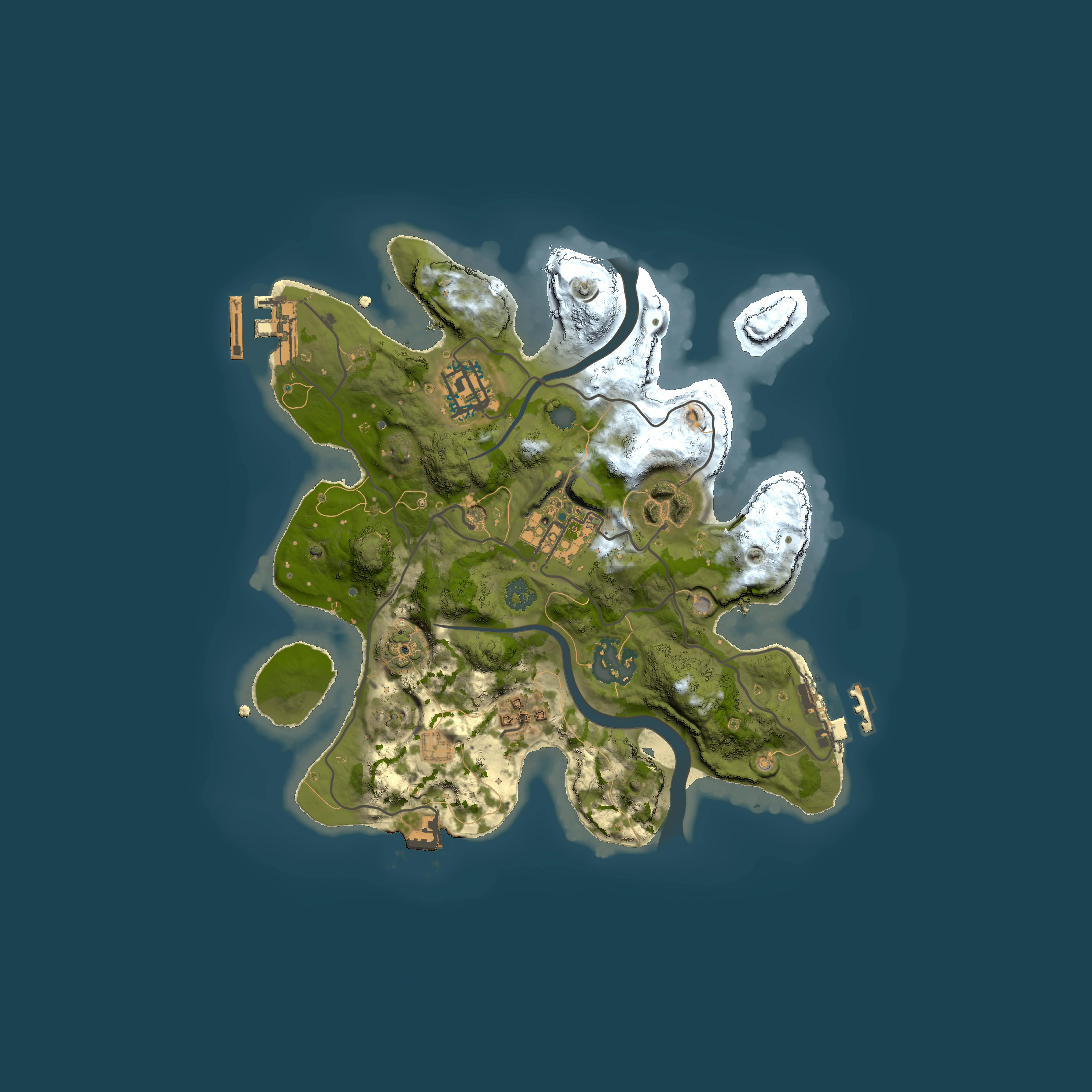 Full top-down render of Rust map seed 1341965387, 2500x2500m