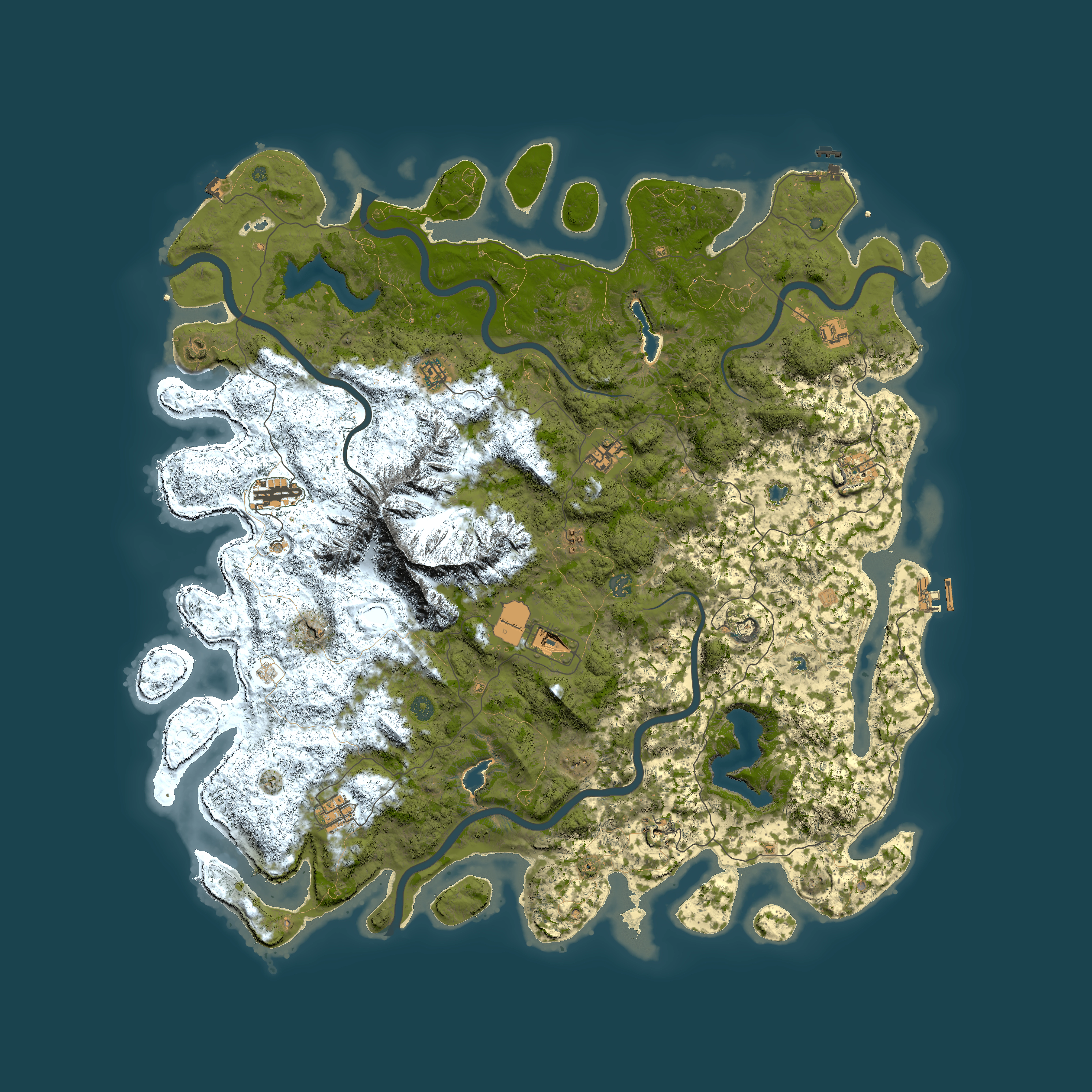 Full top-down render of Rust map seed 1005899835, 5500x5500m