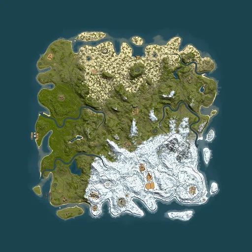 Rust map seed 996235201, 6000x6000m top-down preview