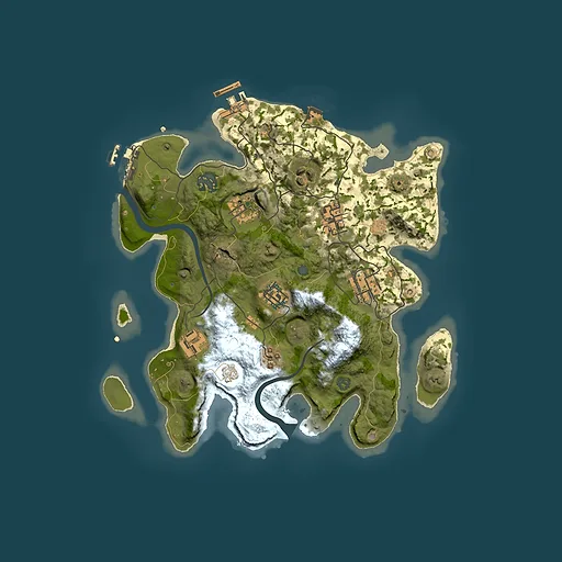 Rust map seed 732572245, 3000x3000m top-down preview
