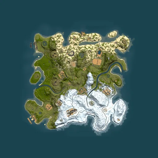 Rust map seed 1439924228, 3500x3500m top-down preview