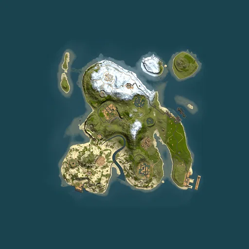 Rust map seed 365839615, 2500x2500m top-down preview