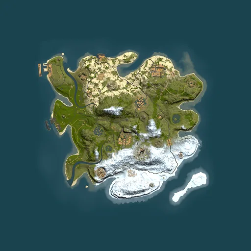 Rust map seed 1543486594, 3000x3000m top-down preview