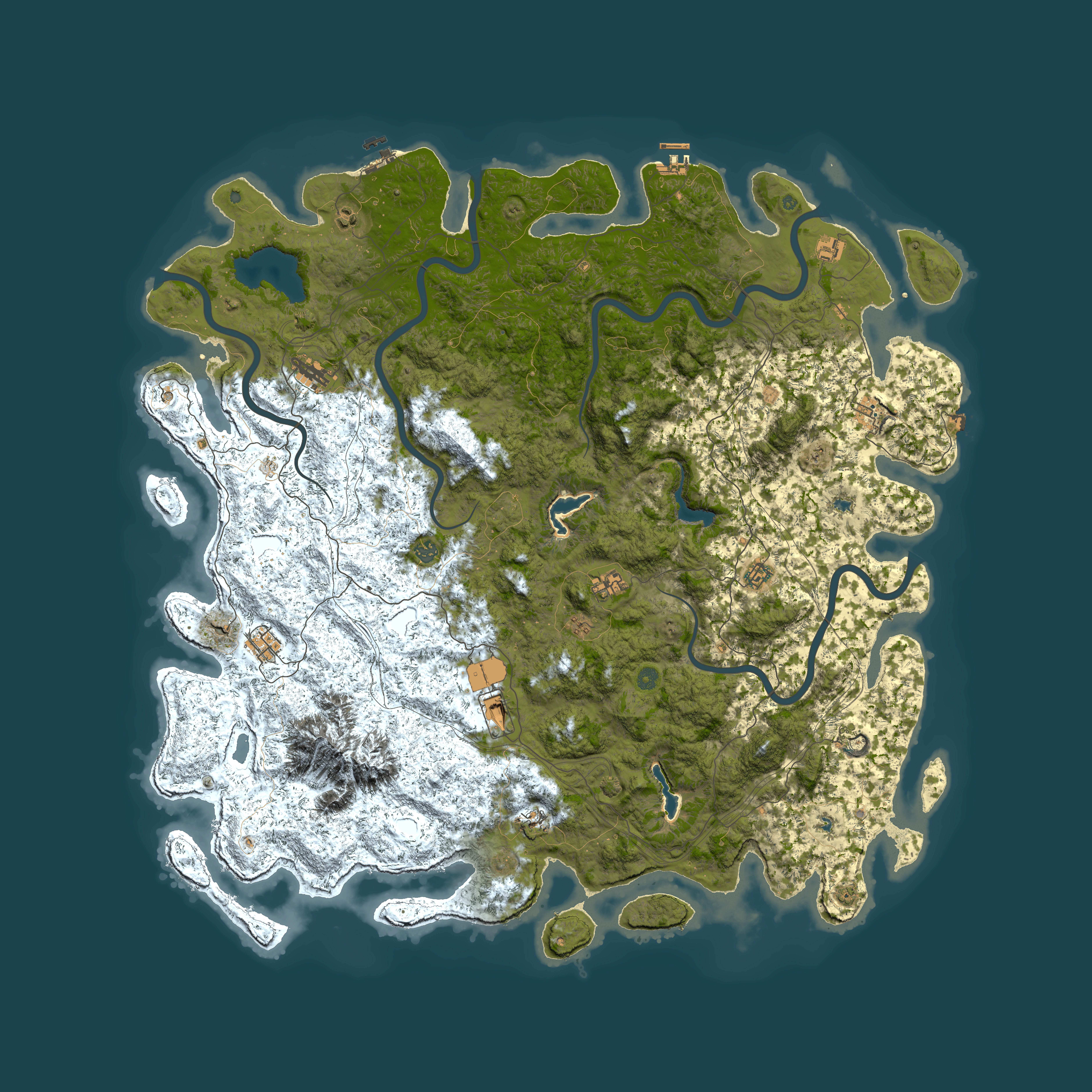 Full top-down render of Rust map seed 1486379330, 6000x6000m