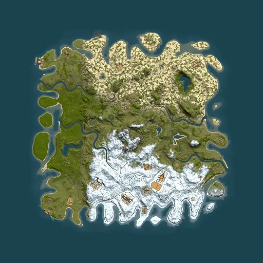 Rust map seed 245740995, 5500x5500m top-down preview