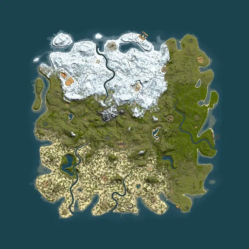Rust map seed 1618116652, 6000x6000m top-down preview
