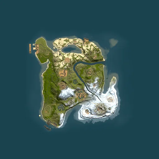 Rust map seed 1537722784, 2500x2500m top-down preview