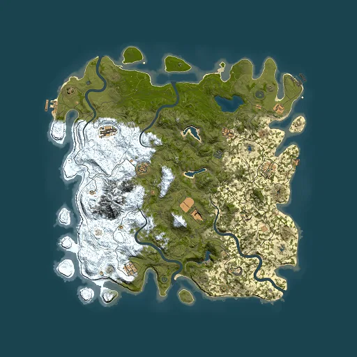 Rust map seed 2138245274, 5000x5000m top-down preview