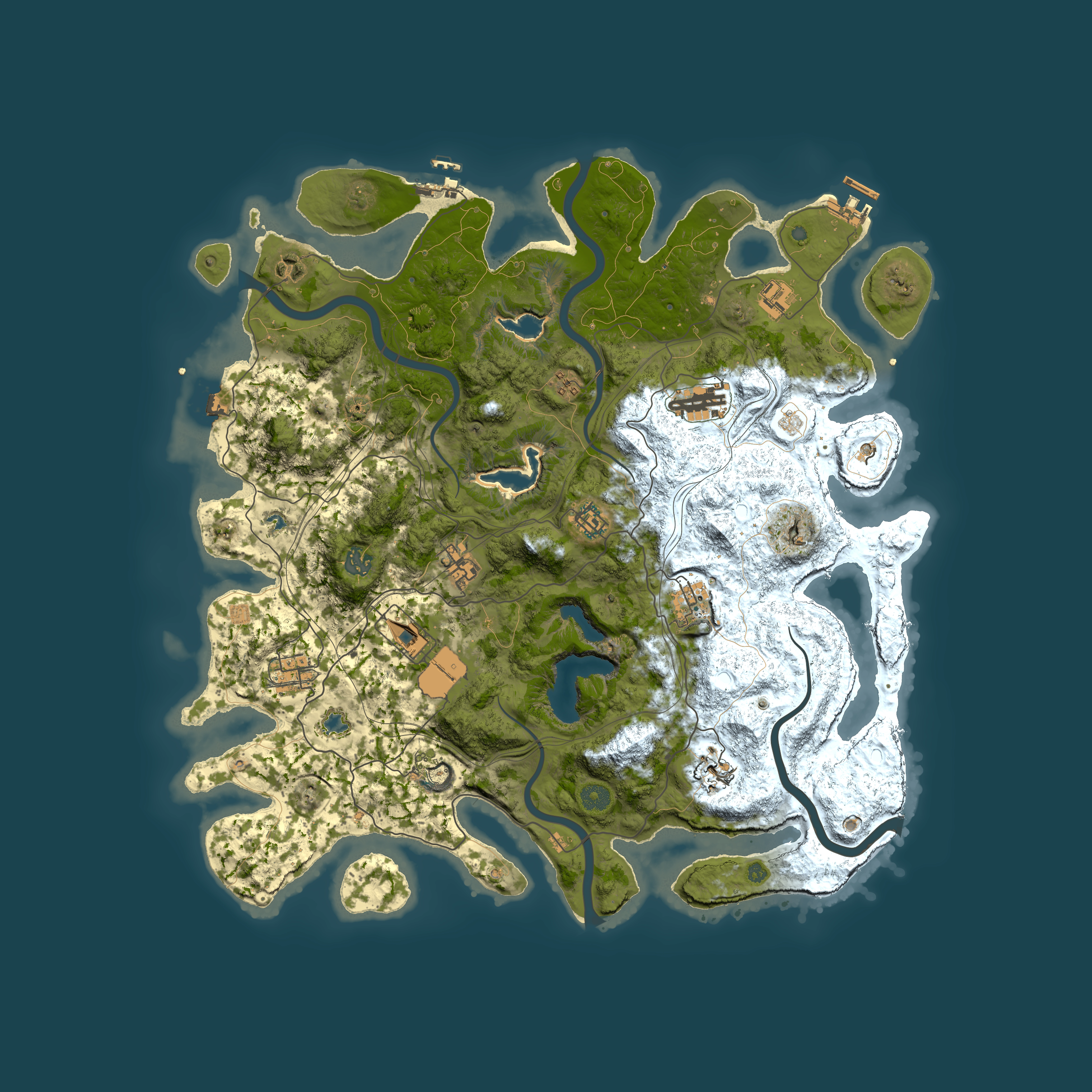Full top-down render of Rust map seed 1720359721, 4500x4500m