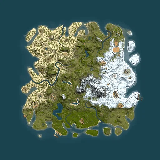 Rust map seed 196969794, 5000x5000m top-down preview