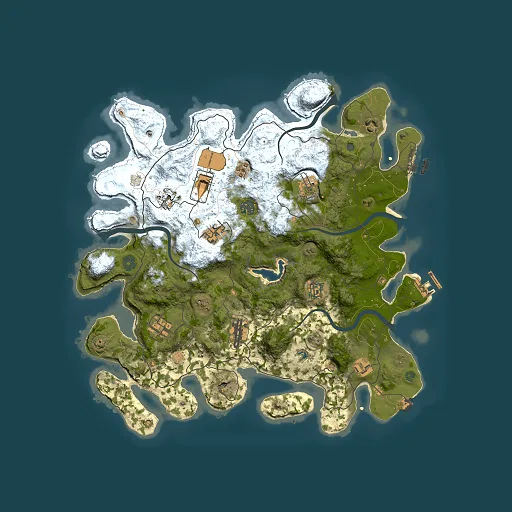 Rust map seed 2882152, 4000x4000m top-down preview