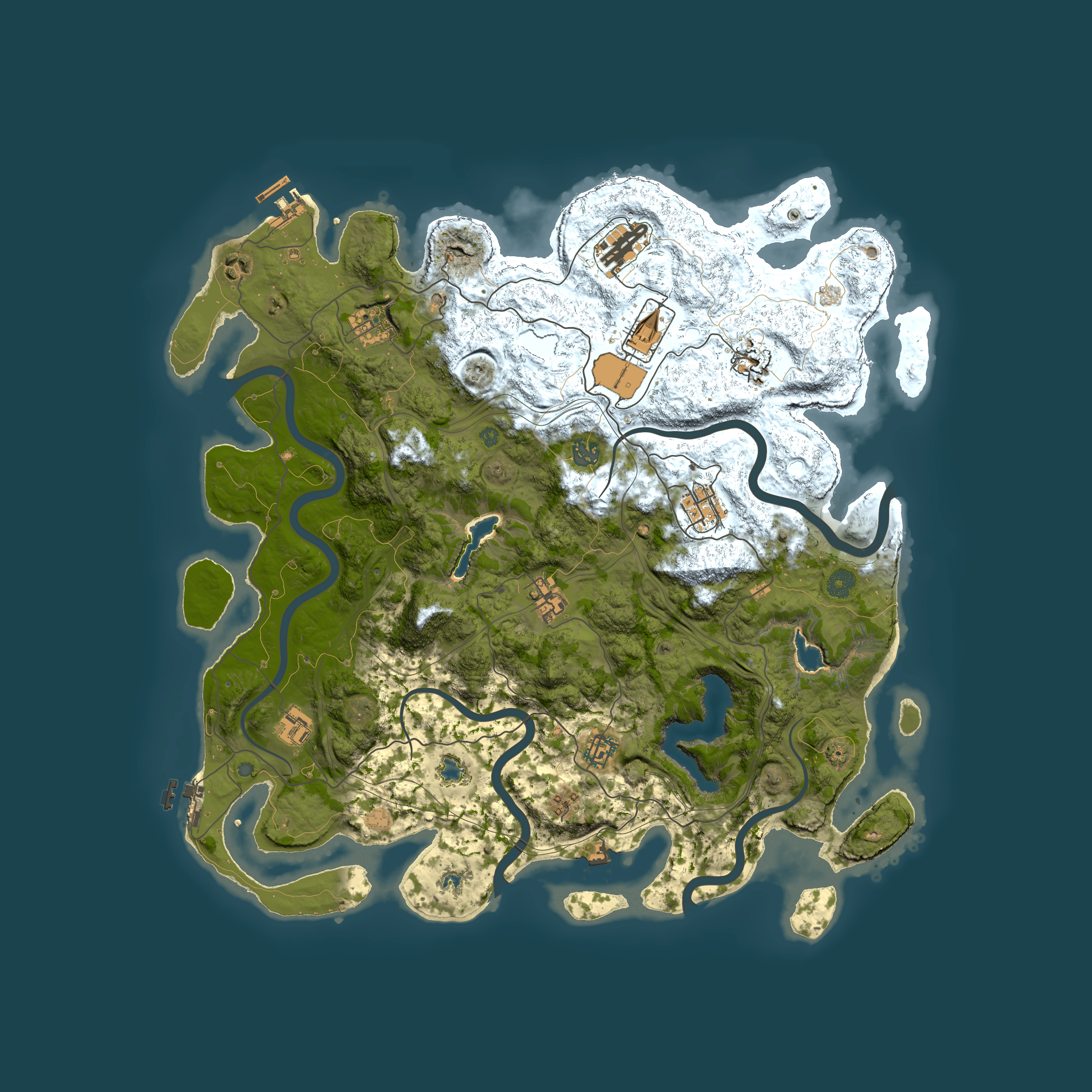 Full top-down render of Rust map seed 935601893, 4500x4500m