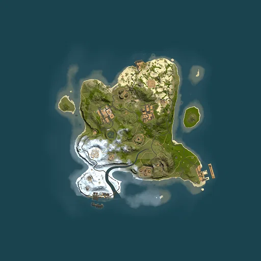Rust map seed 1654404466, 2500x2500m top-down preview
